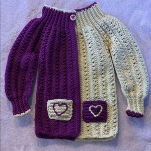 Girls cardigan sweater. Home made